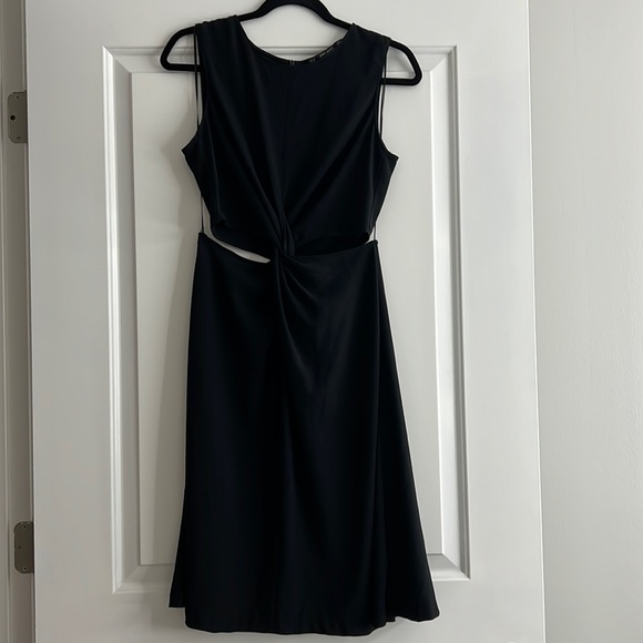 Zara Basic Collection Twist-Front Cut-Out Dress - Picture 1 of 6